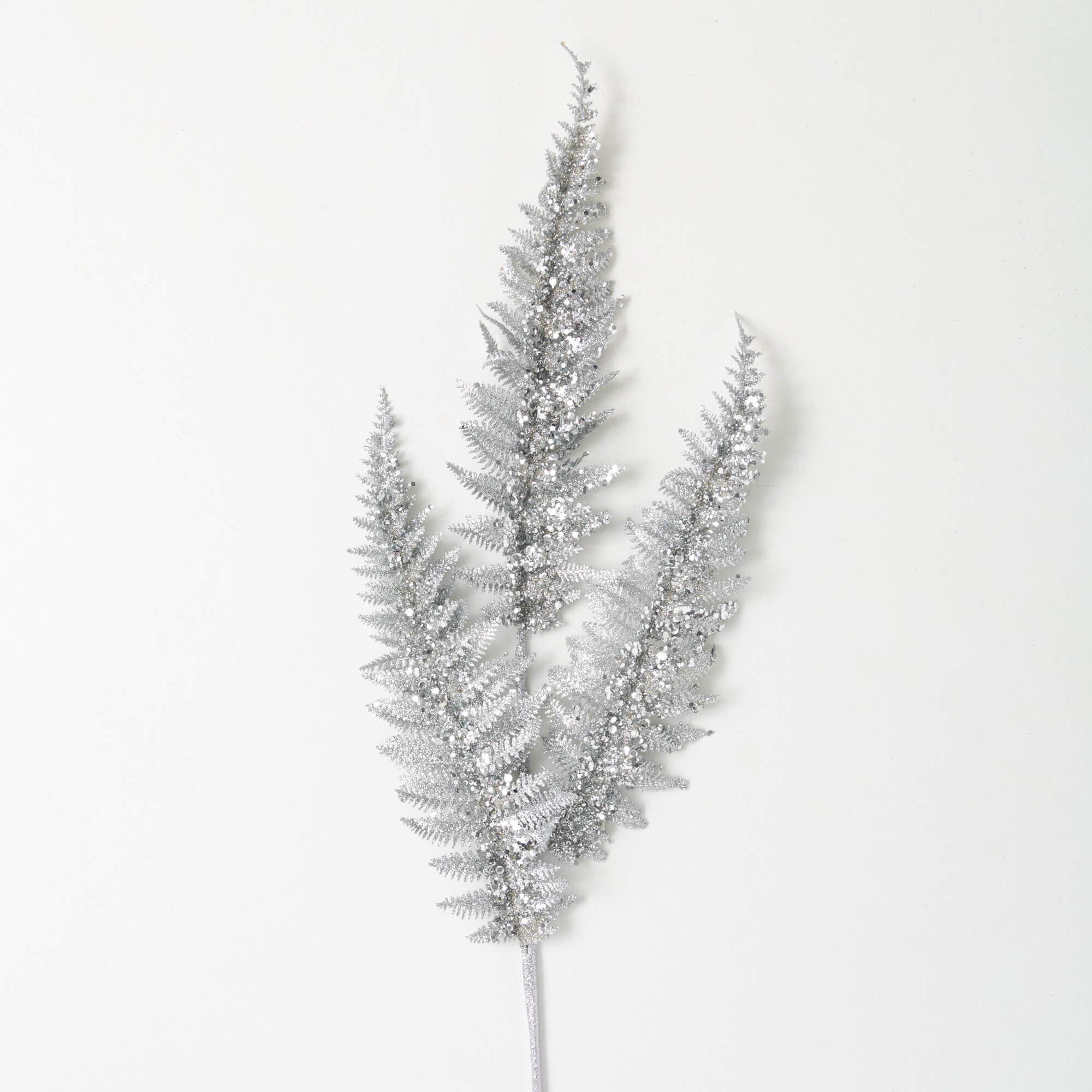 FROSTED SILVER FERN SPRAY