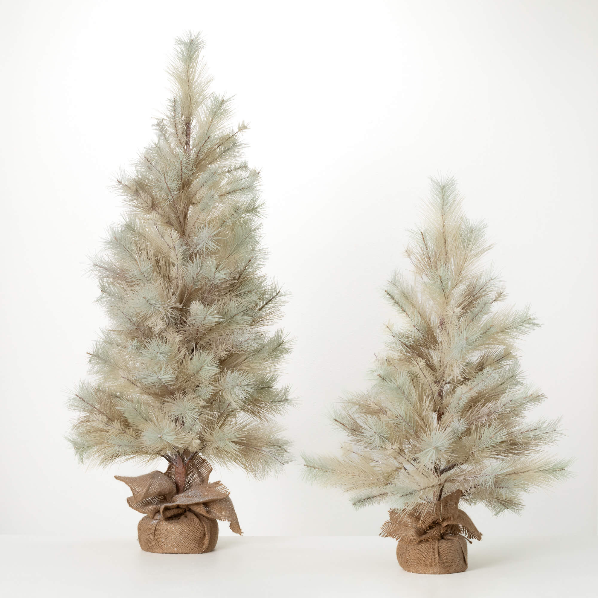 PALE PINE TREE SET OF 2