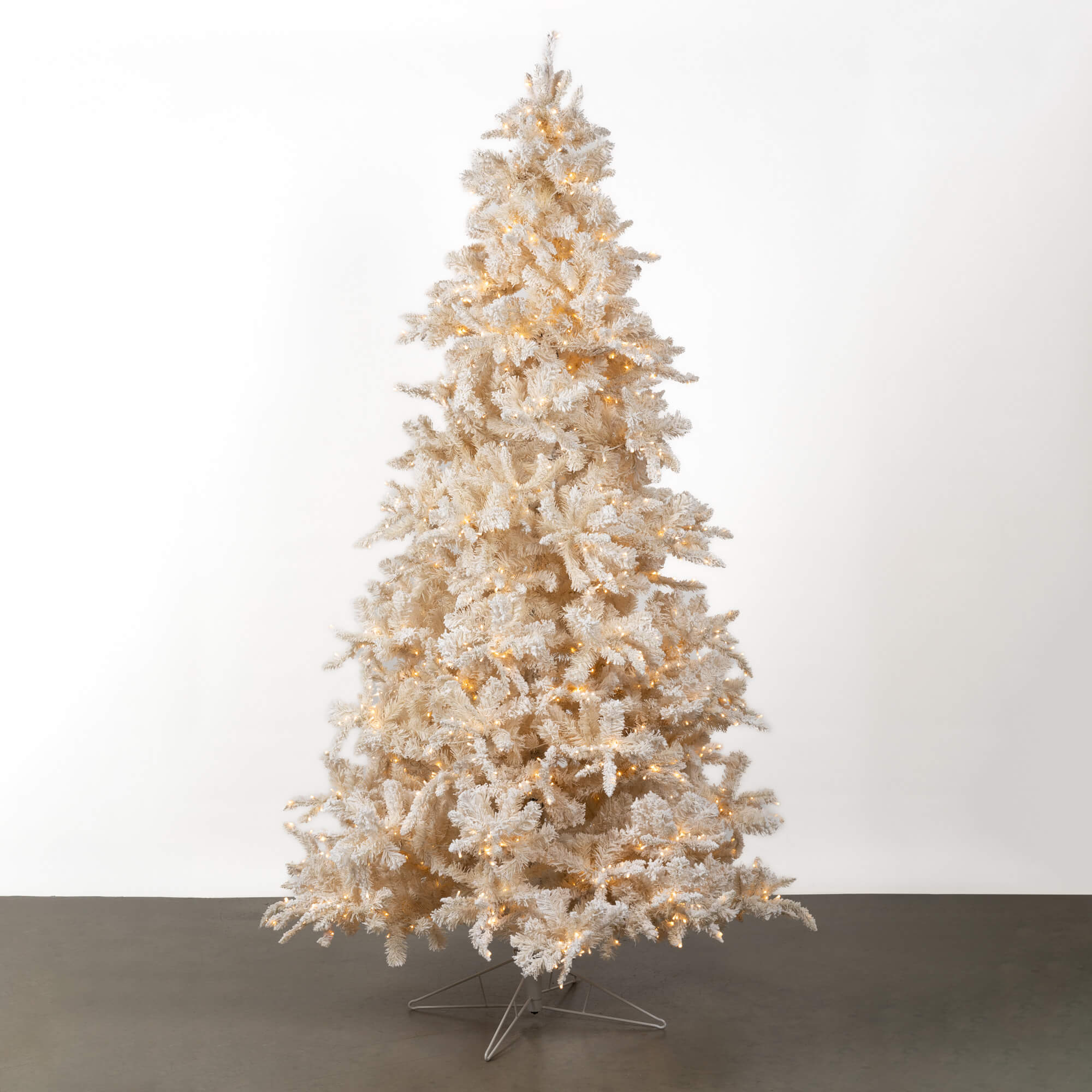 7' LED FLOCKED TREE