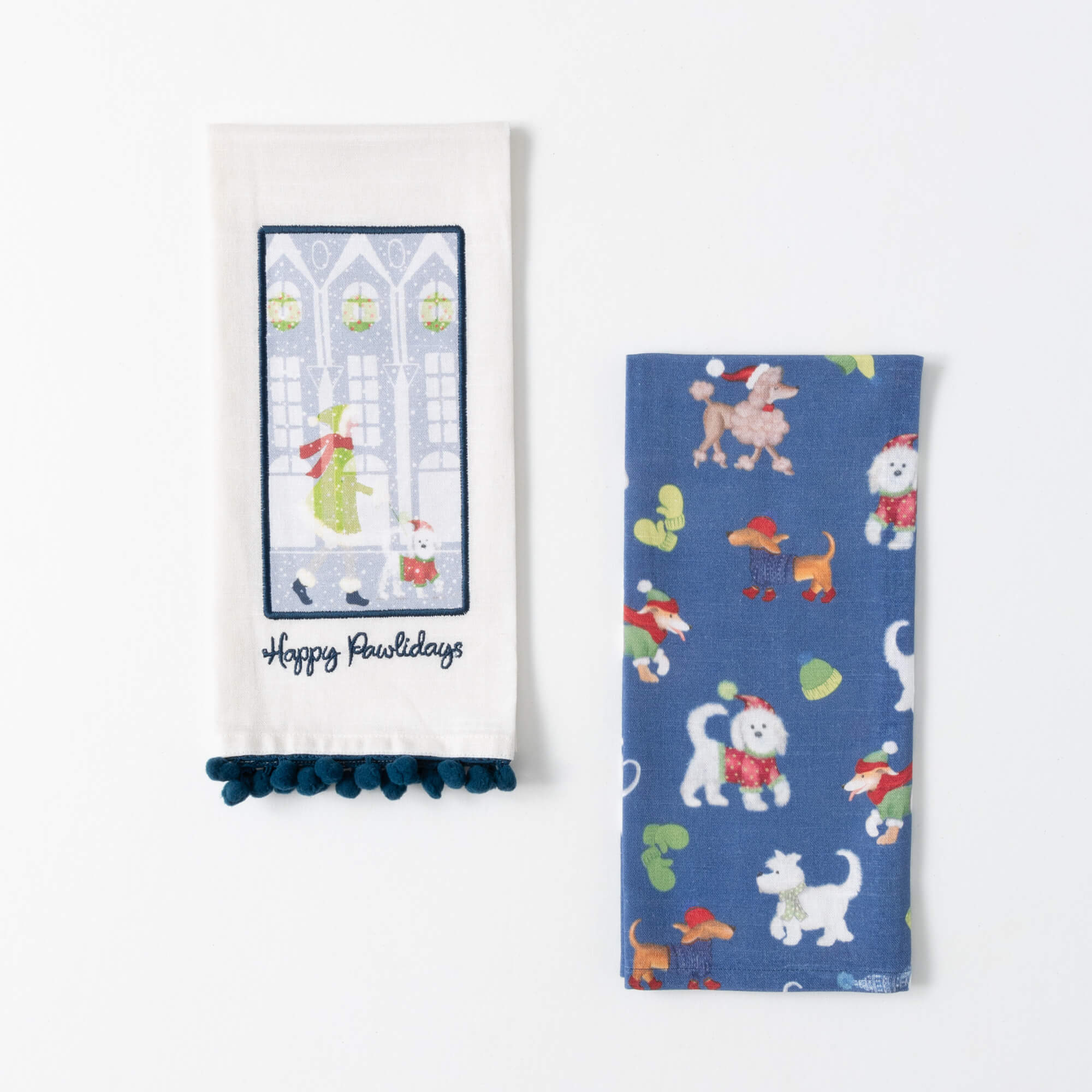 HAPPY PAWLIDAYS TEA TOWELS SET