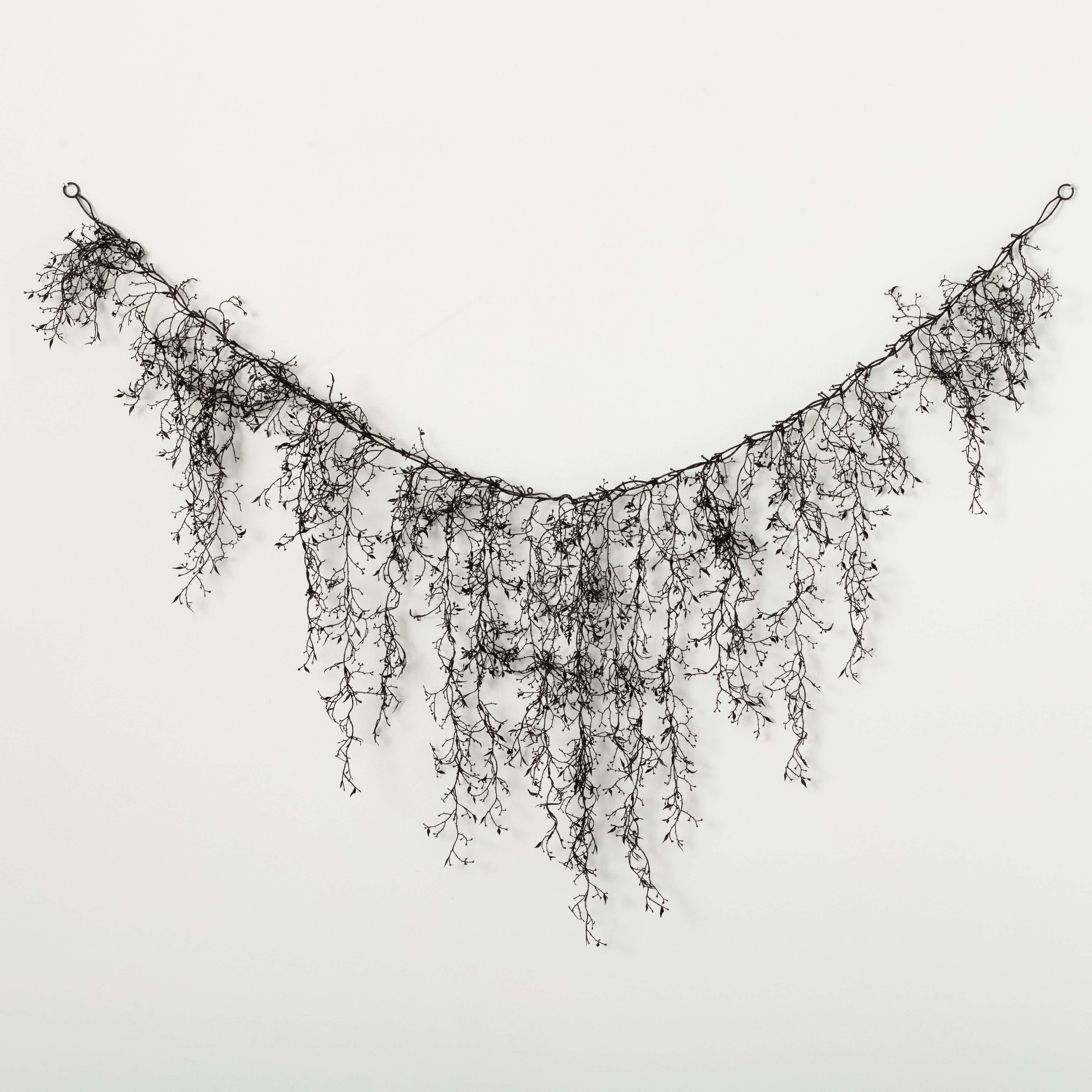 BLACK HALLOWEEN DROP GARLAND