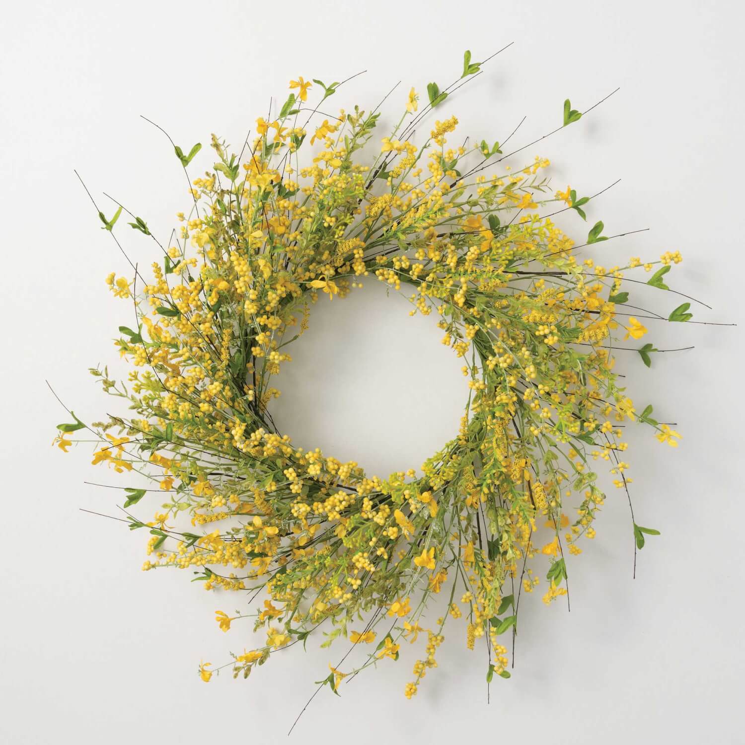 YELLOW WISPY WREATH